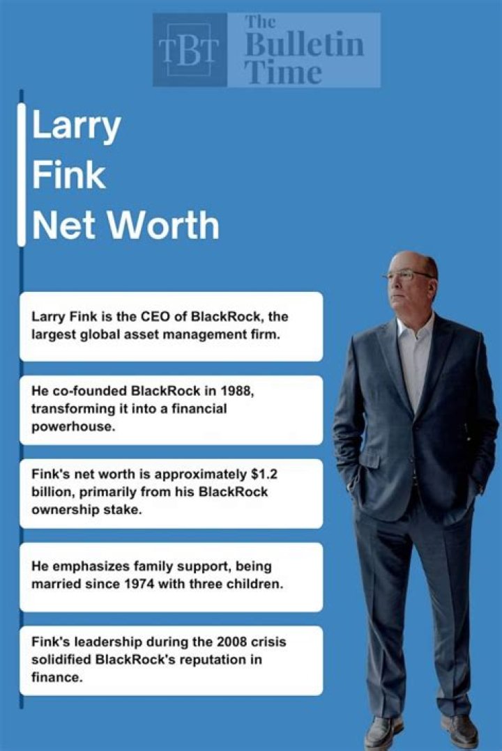 Larry Fink: Exploring The BlackRock Net Worth Of A Financial Titan